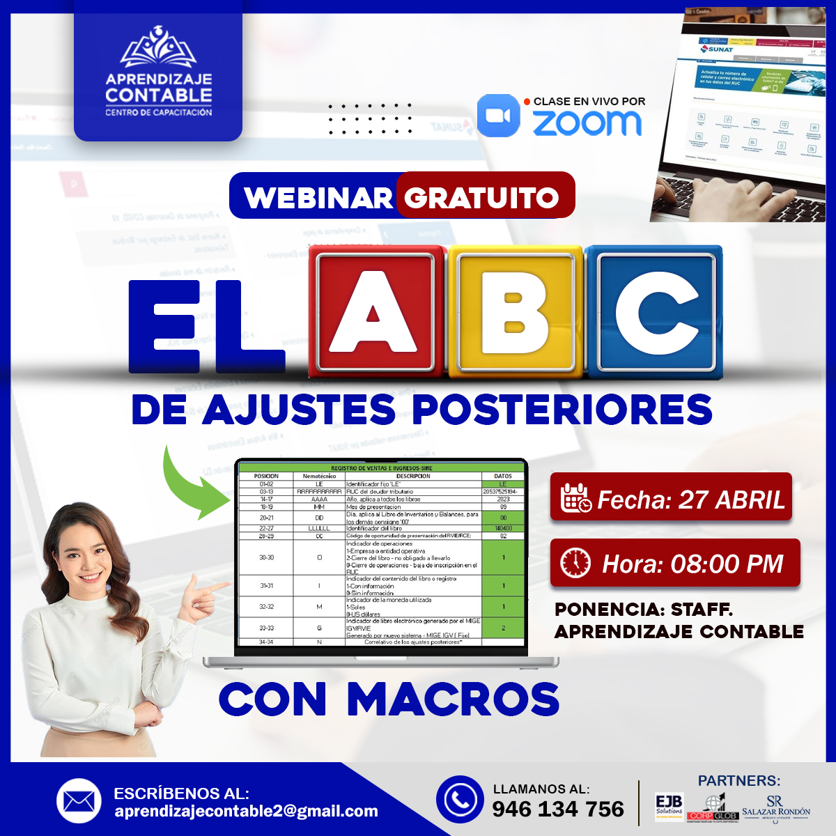 Webinar EL ABC DE AJUSTES POSTERIORES CON MACROS